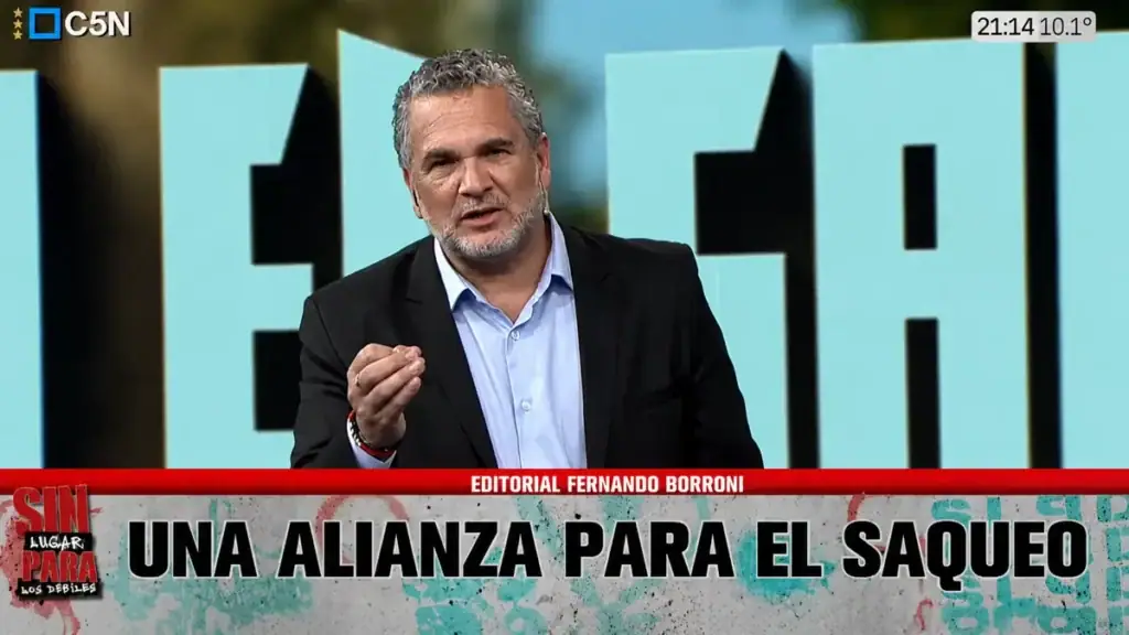 Fernando Borroni habló del saqueo más importante después del menemismo al analizar la llegada de Santilli
