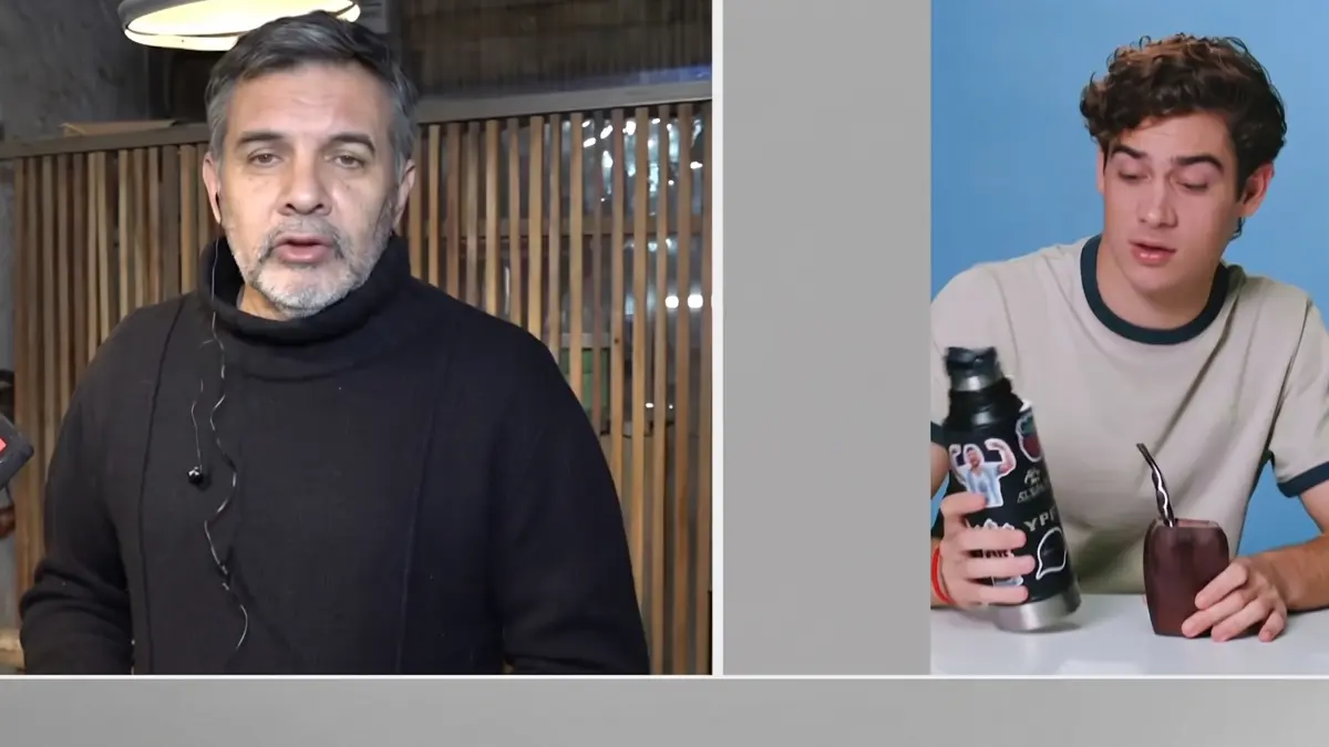 Mate de Colapinto creado artesanalmente por Sasha con madera de algarrobo y diseño innovador.