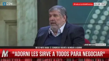 José Mayans durante una entrevista en la que cuestionó a Milei y habló de Macri.