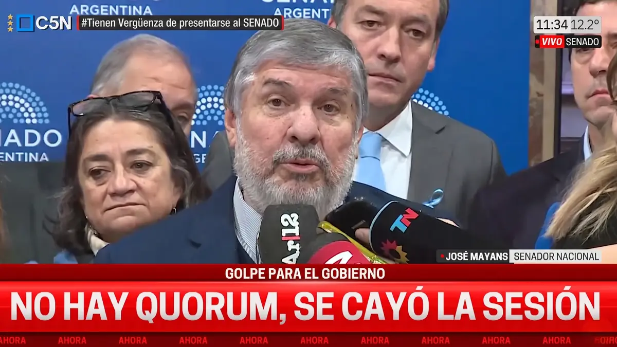 No hay quórum en el Senado durante el debate por el caso Manuel Adorni.