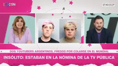 Los youtubers argentinos detenidos en EE.UU. figuraban como acreditados de la TV Pública
