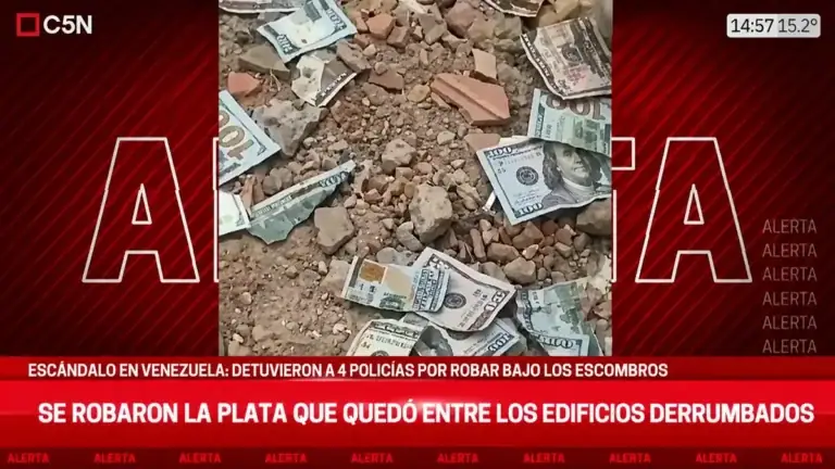 Policías fueron expulsados en Venezuela por quedarse con dólares durante los rescates